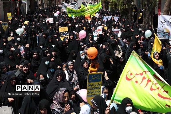 حضور با شکوه مردم آباده در راهپیمایی روز جهانی قدس