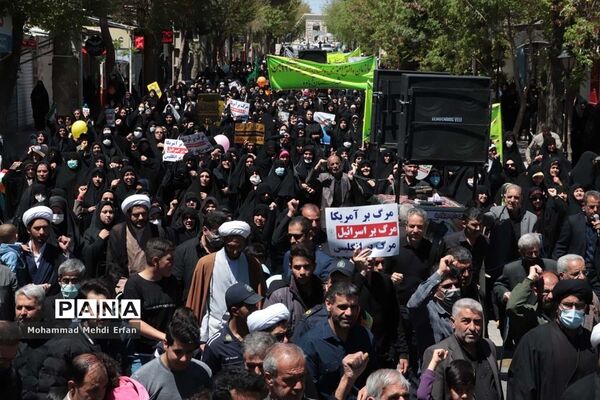 حضور با شکوه مردم آباده در راهپیمایی روز جهانی قدس