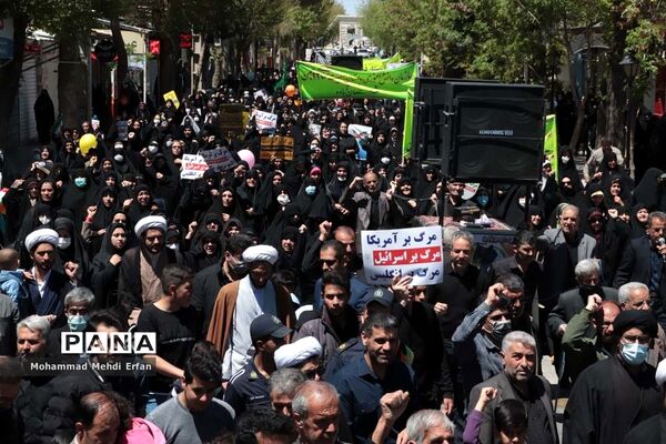 حضور با شکوه مردم آباده در راهپیمایی روز جهانی قدس