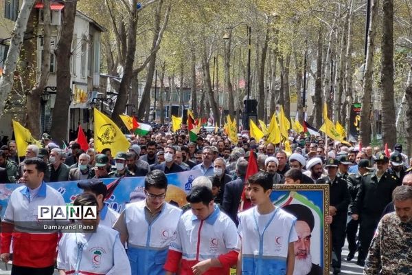 طنین فریاد آزادی قدس در دماوند