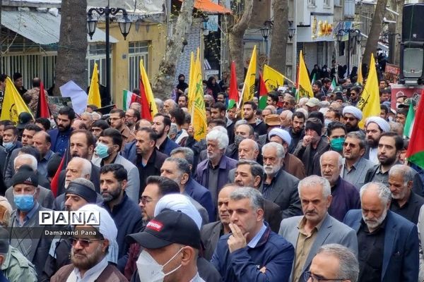 طنین فریاد آزادی قدس در دماوند