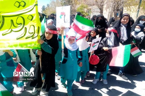 حضورمردم شهر بهمن در راهپیمایی روز جهانی قدس