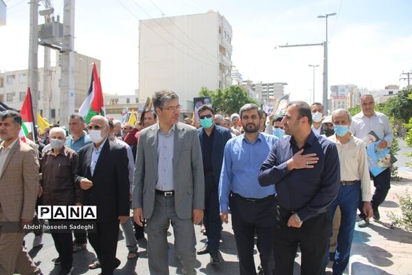 راهپیمایی روز جهانی قدس در بوشهر