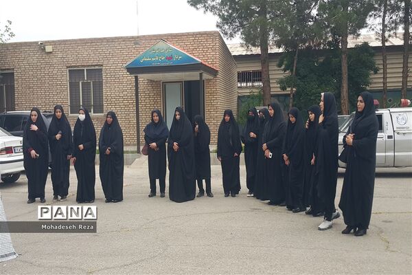 مراسم تشییع پیکر شهید گمنام در منطقه جوادآباد