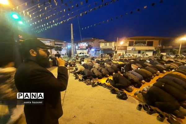 مراسم عزاداری و برپایی سفره افطاری در ساری