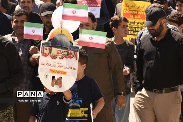 راهپیمایی روز قدس در شهرستان بهنمیر