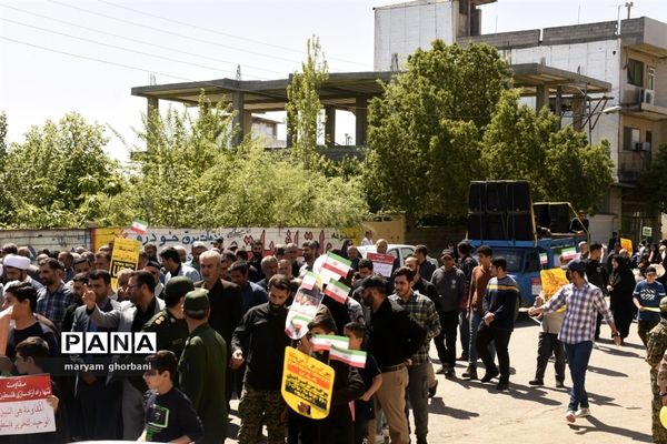 راهپیمایی روز قدس در شهرستان بهنمیر