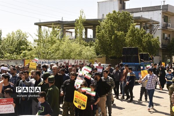 راهپیمایی روز قدس در شهرستان بهنمیر