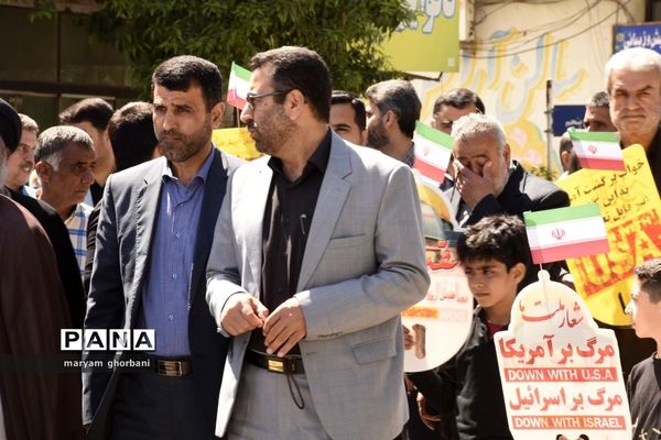 راهپیمایی روز قدس در شهرستان بهنمیر