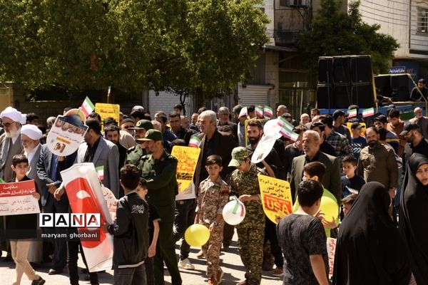 راهپیمایی روز قدس در شهرستان بهنمیر