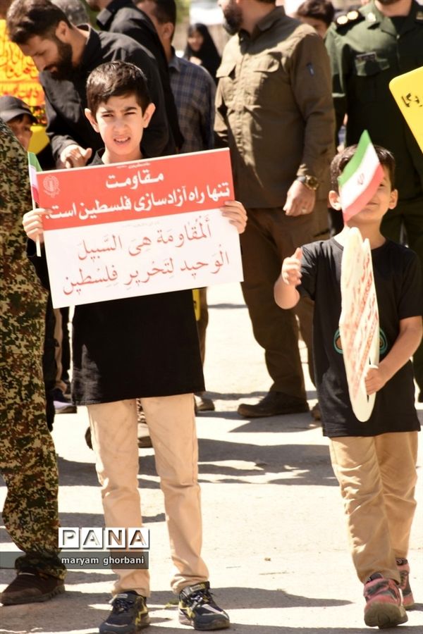 راهپیمایی روز قدس در شهرستان بهنمیر