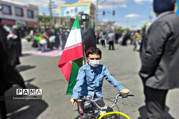حضور پرشور دهه‌نودی‌ها در راهپیمایی روز قدس شهرستان قرچک