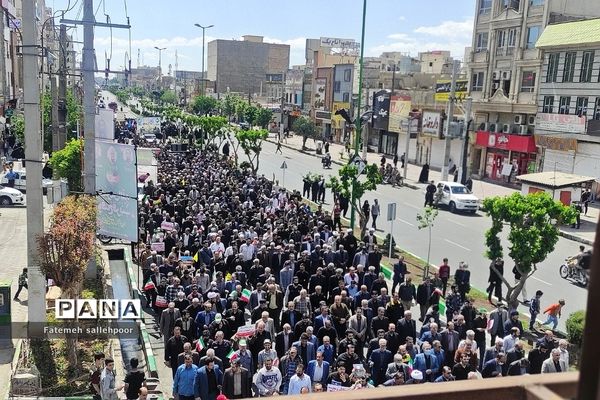 حضور پرشور دهه‌نودی‌ها در راهپیمایی روز قدس شهرستان قرچک