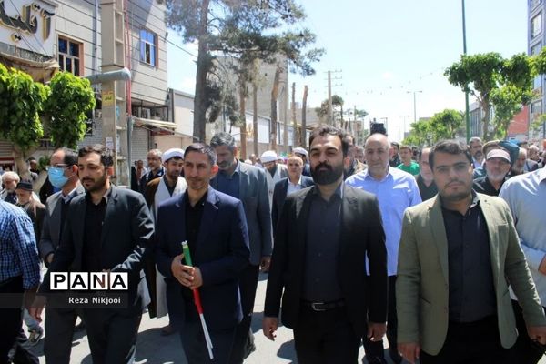 حمایت پرشور گلستانی‌ها از مردم فلسطین در راهپیمایی روز قدس