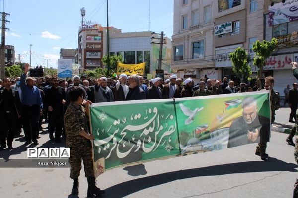 حمایت پرشور گلستانی‌ها از مردم فلسطین در راهپیمایی روز قدس