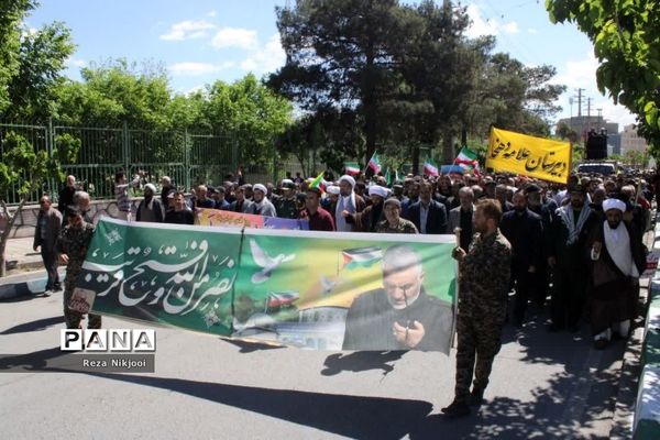 حمایت پرشور گلستانی‌ها از مردم فلسطین در راهپیمایی روز قدس