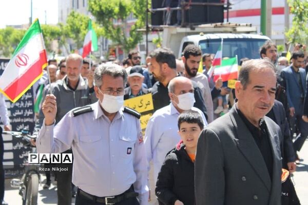 حمایت پرشور گلستانی‌ها از مردم فلسطین در راهپیمایی روز قدس