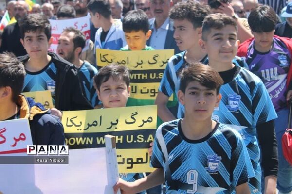 حمایت پرشور گلستانی‌ها از مردم فلسطین در راهپیمایی روز قدس