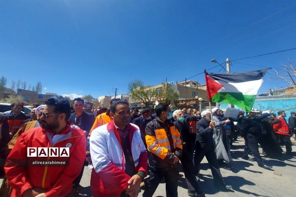 برگزاری مراسم راهپیمایی روز قدس در شهرستان فیروزکوه