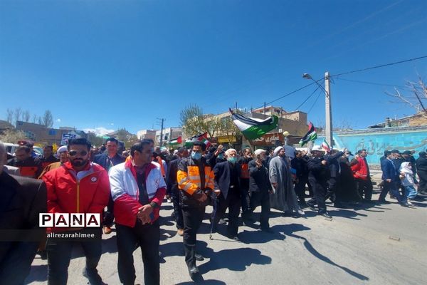 برگزاری مراسم راهپیمایی روز قدس در شهرستان فیروزکوه