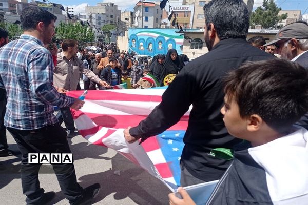 راهپیمایی شکوهمند روز جهانی قدس با حضور پرشور اقشار مختلف مردم شریف و شهید پرور شهرستان قدس