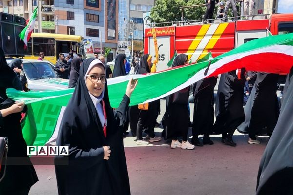 راهپیمایی شکوهمند روز جهانی قدس با حضور پرشور اقشار مختلف مردم شریف و شهید پرور شهرستان قدس