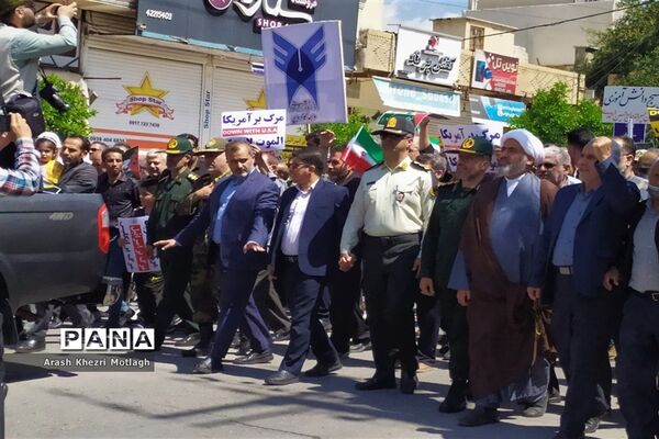 راهپیمایی روز جهانی قدس در شهرستان کازرون