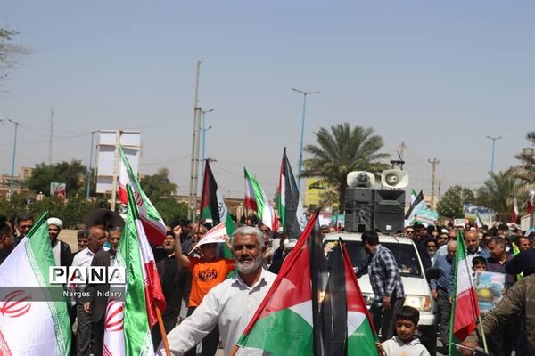 برگزاری راهپیمایی روز جهانی قدس در امیدیه