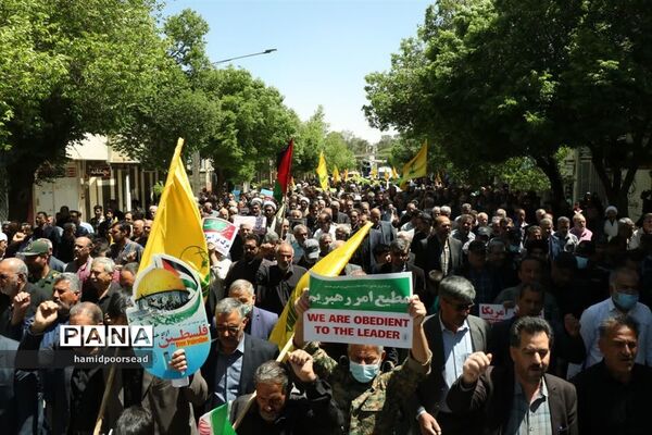 حضور پرشور مردم ابرکوه در راهپیمایی روز قدس