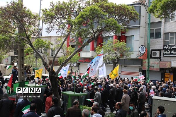 راهپیمایی باشکوه روز قدس در استان مرکزی