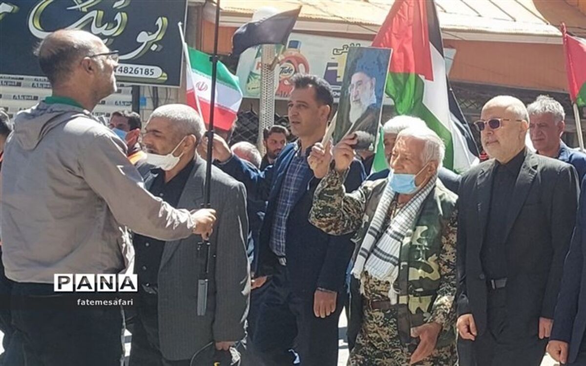 مردم شهرستان فیروزکوه با حضور در راهپیمایی روز قدس ثابت کردند تا پای جان مقاومت خواهند کرد
