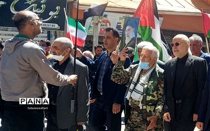 مردم شهرستان فیروزکوه با حضور در راهپیمایی روز قدس ثابت کردند تا پای جان مقاومت خواهند کرد