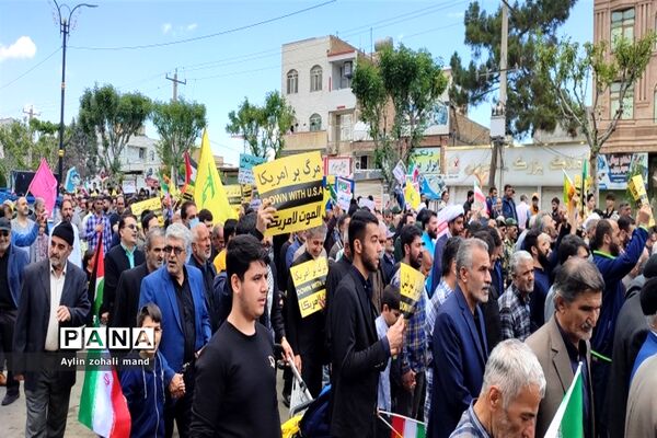 استقبال بی‌نظیر مردم انقلابی شهرستان رباط‌کریم از راهپیمایی روز قدس