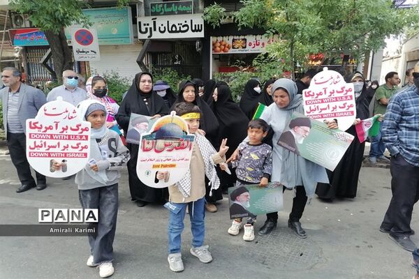 حضور پررنگ کودکان و نوجوانان شیرازی در راهپیمایی روز قدس