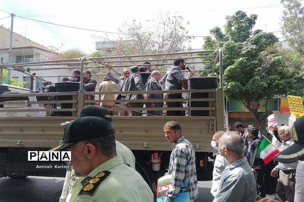 حضور پررنگ کودکان و نوجوانان شیرازی در راهپیمایی روز قدس
