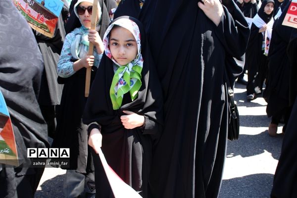 راهپیمایی پرشکوه مردم شریف شهرستان نور در روز قدس