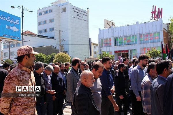 راهپیمایی پرشکوه مردم شریف شهرستان نور در روز قدس