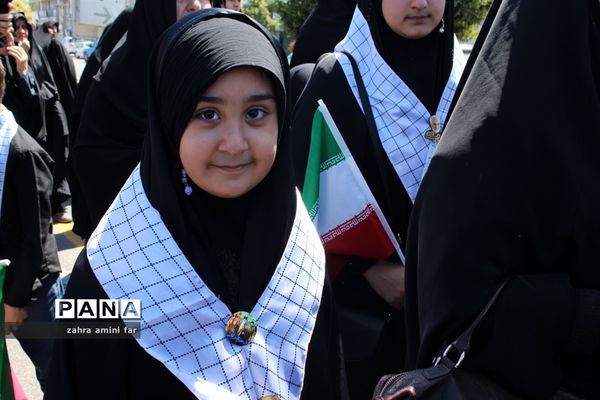 راهپیمایی پرشکوه مردم شریف شهرستان نور در روز قدس