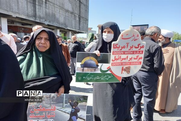 راهپیمایی روز قدس در قائمشهر