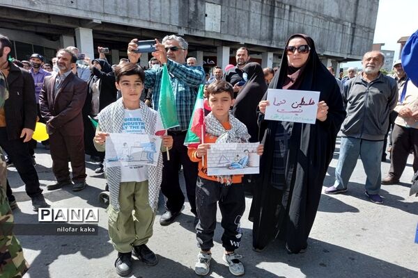 راهپیمایی روز قدس در قائمشهر