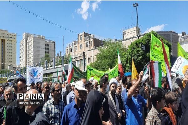 راهپیمایی با شکوه روز قدس در مشهد مقدس