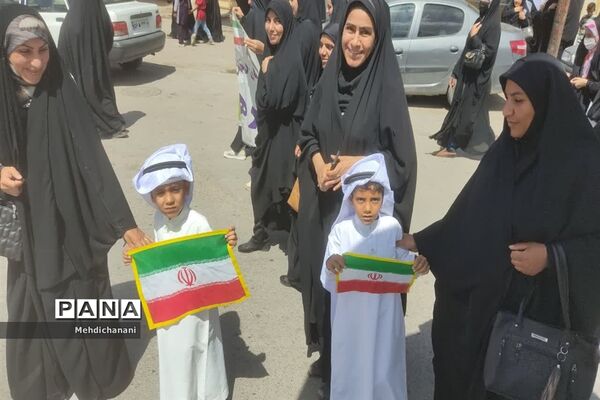 حضور حماسی مردم دشت آزادگان در راهپیمایی روز قدس