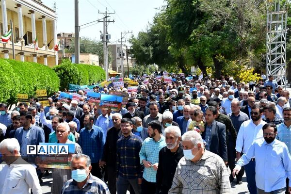 راهپیمایی روز قدس در اندیمشک
