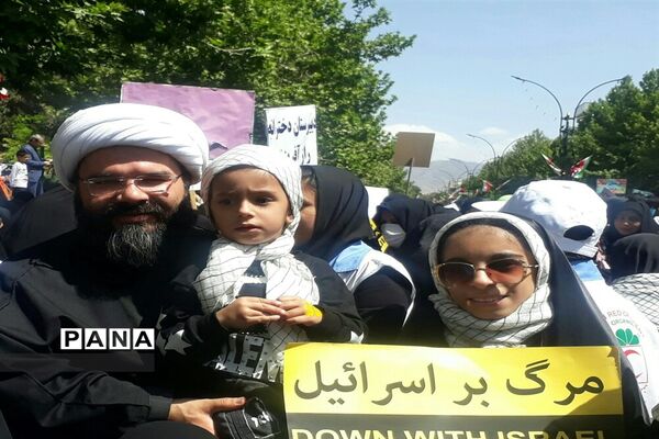 حضور پرشور مردم ولایتمدار شهرستان کاشمر در راهپیمایی روز قدس