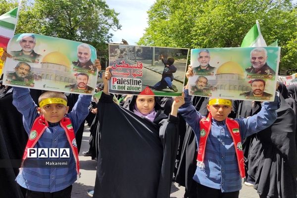 حضور گسترده و پر شور مردم شیراز در راهپیمایی روز قدس