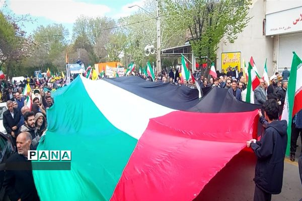 راهپیمایی روز قدس در زنجان