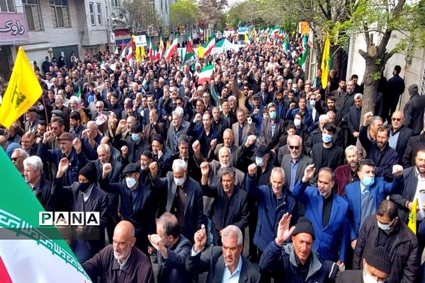 راهپیمایی روز قدس در زنجان