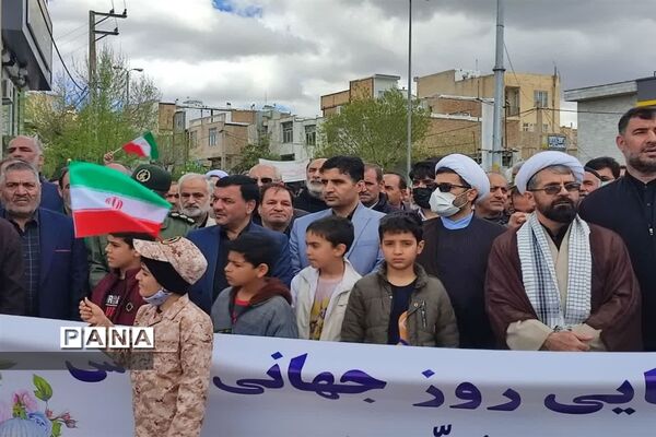 حضور مردم خرمدره در راهپیمایی روز قدس
