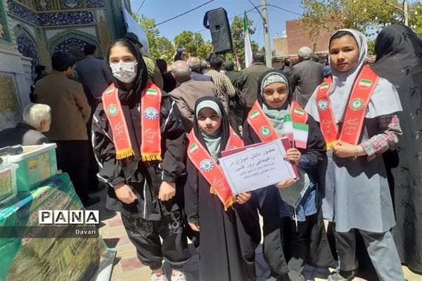 حضور دانش‌آموزان پیشتاز شهرستان برخوار در راهپیمایی روز قدس