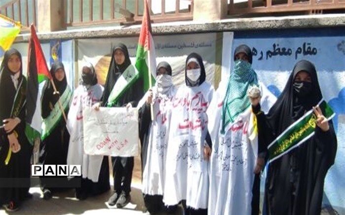 راهپیمایی روز قدس در شهرستان درمیان